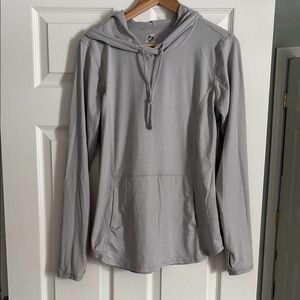 Reebok Women's Gray Athletic Hoodie Top